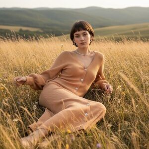 Live The Process Women’s Ribbed-To-Perfection Pillar Cardigan Sweater Dress S/M